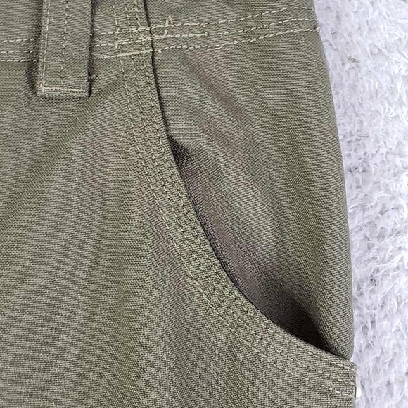 Icebreaker Merino Pants Womens Size 28 Green Wool Blend Cargo Roll-Up Gorpcore - Picture 4 of 11